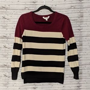 🦋 Charming Charlie womens stripe Sweater SZ:S